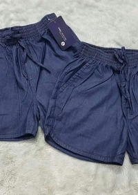 Quần đùi jeans lai bầu