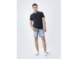 Áo thun nam cổ trụ body