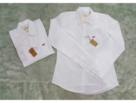 Áo somi nữ trắng holister
