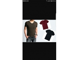 Áo thun nam body cổ tim 