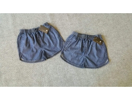 Quần đùi jeans lai bầu