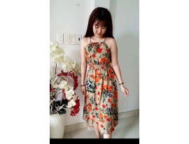 Đầm maxi tôn 2 da