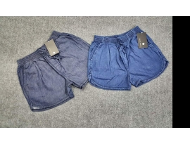 Quần đùi jeans lai bầu