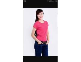 Áo cổ tròn vải cotton xược